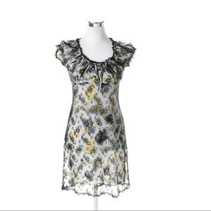 Anna Sui Floral Lace Midi Dress Summer size 6